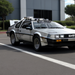 The “back to the future” Delorean with Ghostbusters logo on the doors.