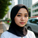 A malay hijab girl