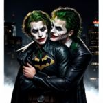 AI Image: Batman hugging the Joker