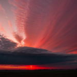 red clouds, red sky, cloudy sky, overcast,