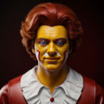 Ronald McDonald, masterpiece, 8k, hyperrealistic, detailed face, detailed skin, photography, hq, photorealistic