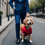 AI Image: dog dressed in a suite