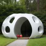 Mimetic architecture, also known as mimeticism, is a style of architecture that mimics or imitates forms found in nature, everyday objects, or other built structures. Let’s make a house in the shape of an apple