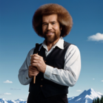 AI Image: bob ross