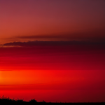 red clouds, red sky,