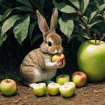 AI Image: Bunny eating an apple