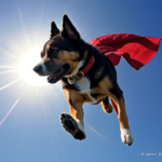 Super dog flying