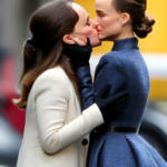 Alexis Bledel kissing Natalie Portman