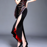 full body seductive Chinese supermodel Traditional sword and high heels