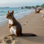 Squirrels at the beach