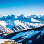 Picture of snow capped mountains