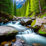 Stream with mountains