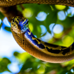 Picture of a snake in a tree