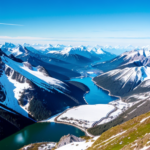 Picture of snow capped mountains