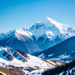 Picture of snow capped mountains