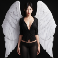 Man discovers Woman is hiding something under their clothes: a beautiful, fragile, highly sensitive pair of wings.