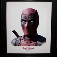 detailed photorealistic image of Deadpool