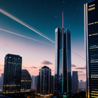 Futuristic skyline