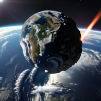 asteroid hitting earth