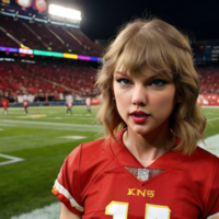 Taylor Swift at a Kansas City Chiefs football game