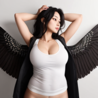 Woman discovers Man is hiding something under their clothes: a beautiful, fragile, highly sensitive pair of wings.