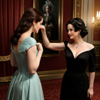 Eva Green punching queen Elizabeth