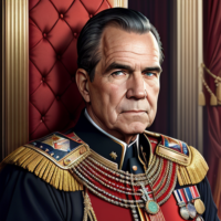 Richard M. Nixon, Age 29, masterpiece, 8k, hyperrealistic portrait, detailed face, detailed skin, photography, hq, photorealistic, King, emperor, 2300’s, 24th century, red, throne room, Royal black, Armor, medals, United States Navy,