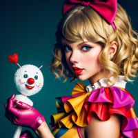 Taylor Swift butchering a clown