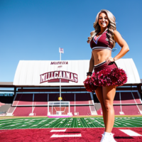 Montana grizzlies cheerleader