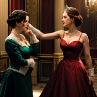 Eva Green punching queen Elizabeth