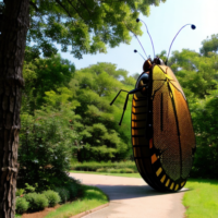 A large insect