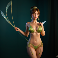 Tinkerbell shibari hyper-realistic