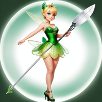 Tinkerbell with a cleaver