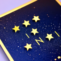 Write “Mark” using a font made out of stars