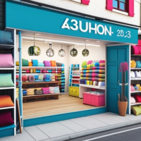 a 3d store which sells upcycled cushions